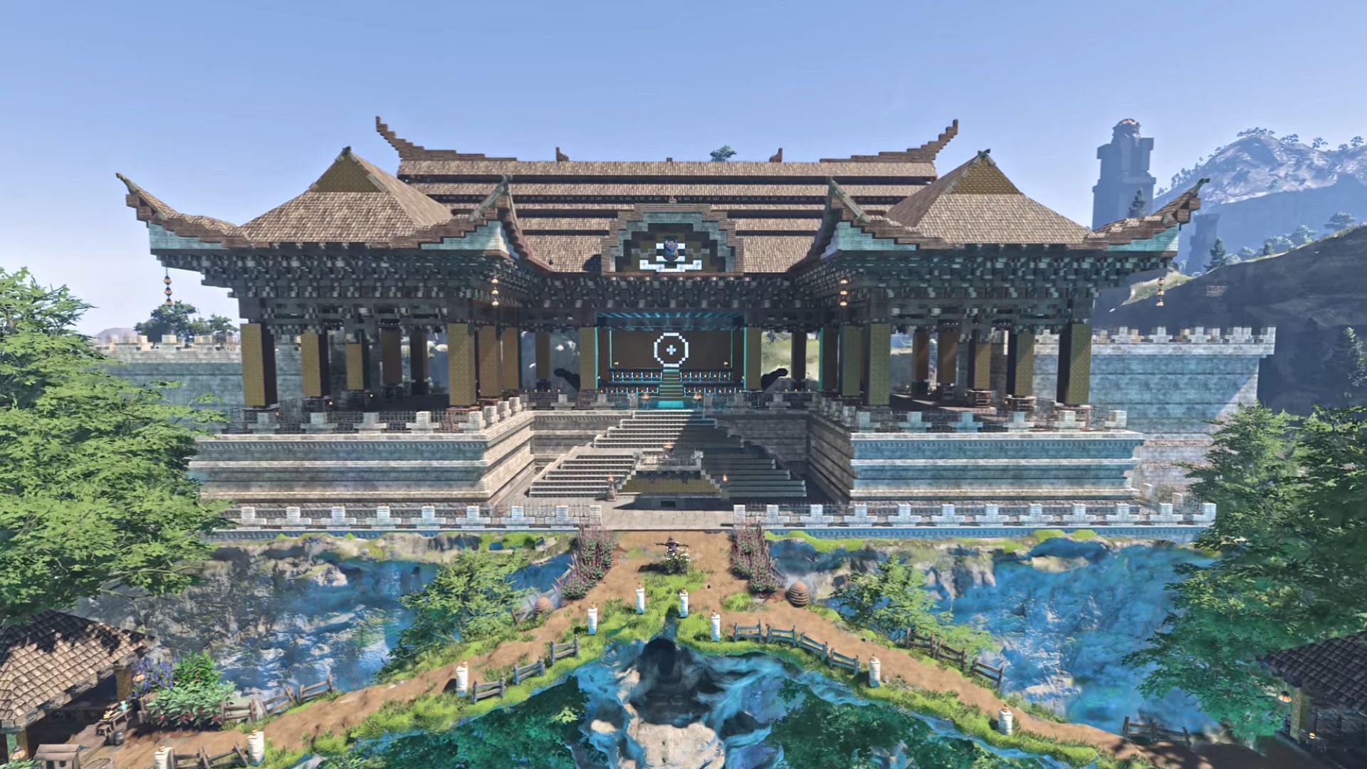 Custom building design in Enshrouded by KiritoSensei (Image via Keen Games)